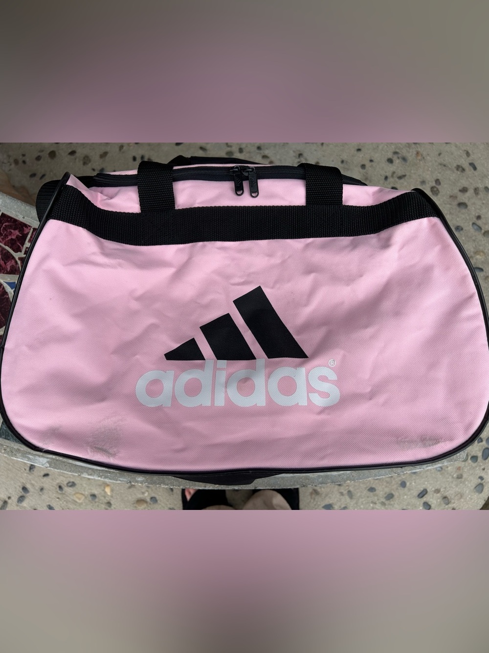 Pink Adidas Duffel Bag
